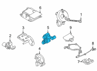 OEM 2021 Nissan Leaf Sensor-Side AIRBAG, RH Diagram - 98830-5RA8A