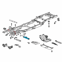 OEM 2015 Chevrolet Suburban Transmission Crossmember Diagram - 23208302