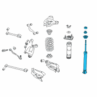 OEM 2017 Lexus RC350 ABSORBER Set, Shock Diagram - 48530-80830