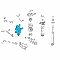 OEM Lexus RC200t Carrier Sub-Assembly, Rear Diagram - 42304-30130