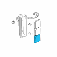 OEM 1999 Chevrolet Silverado 1500 Lens, Back Up Lamp *Clear Diagram - 12474500