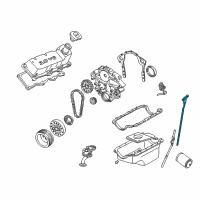 OEM 2000 Mercury Sable Dipstick Diagram - 2F1Z-6750-AA