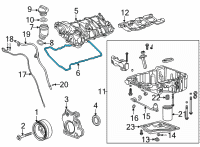 OEM 2022 Chevrolet Camaro Valve Cover Gasket Diagram - 12649907