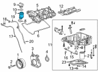 OEM 2021 Cadillac CT5 Filler Tube Diagram - 12674268