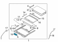 OEM 2019 Hyundai Elantra Motor Assembly-Sunroof Diagram - 81631-F2000