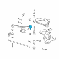 OEM 1997 Dodge Dakota Pkg Part-Lower Control Arm Diagram - 52038886AB