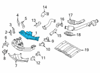 OEM Toyota GR86 Heat Shield Diagram - SU003-09547