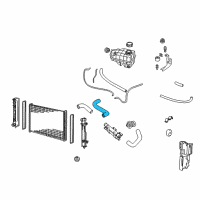 OEM 2004 Pontiac GTO Radiator Inlet Hose Diagram - 92055623