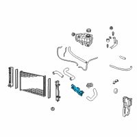 OEM 2004 Pontiac GTO Radiator Coolant Outlet Hose (Lower) Diagram - 92087983