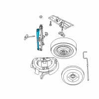 OEM Chrysler Town & Country Wrench-Wheel Lug Nut Diagram - 4741753AA