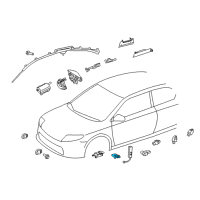 OEM Toyota Prius Occupant Module Diagram - 89952-08011