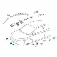 OEM 2015 Toyota Prius Front Sensor Diagram - 89173-79025