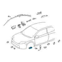 OEM 2011 Scion tC Center Sensor Diagram - 89170-21130