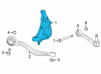 OEM 2022 Cadillac CT4 Knuckle Diagram - 84702874