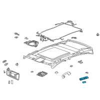 OEM 2019 Cadillac CTS Reading Lamp Assembly Diagram - 84247617