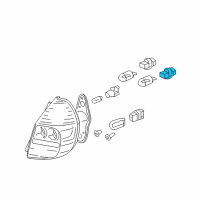OEM 2007 Honda Fit Socket (T20W S3) Diagram - 33515-SJD-003