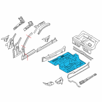 OEM 2012 Ford Mustang Front Floor Pan Diagram - AR3Z-6311135-A