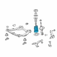 OEM Toyota Camry Coil Spring Diagram - 48132-06170