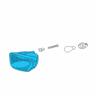 OEM 1999 Toyota Tacoma Lens & Housing Diagram - 81521-04010