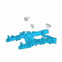 OEM 1998 Ford Expedition Transmission Crossmember Diagram - F65Z-6A023-CF