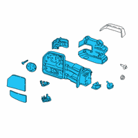 OEM 2019 Ford F-350 Super Duty Mirror Assembly Diagram - HC3Z-17682-CD