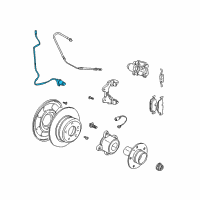 OEM 2002 BMW X5 Abs Wheel Speed Sensor Rear Right Or Left Diagram - 34-52-6-756-380