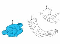 OEM Toyota GR86 Motor Mount Diagram - SU003-09059