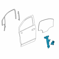 OEM 2016 Buick Encore Window Regulator Diagram - 95389087