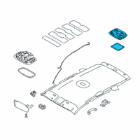 OEM 2016 Kia Sorento Lamp Assembly-Luggage Compartment Diagram - 92620C5000BGA