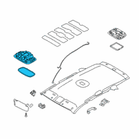 OEM 2017 Kia Sorento Lamp Assembly-Room Diagram - 92850C5000BHH