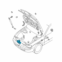 OEM 2001 Infiniti I30 Hood Lock Male Assembly Diagram - 65601-3Y10A