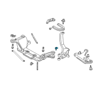 OEM Chevrolet Camaro Engine Cradle Bolt Diagram - 10164163