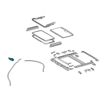 OEM 2009 Lexus IS F Gear Assembly, Sliding Roof Diagram - 63260-53071