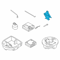 OEM Kia Forte Koup Jack Assembly Diagram - 091103X100