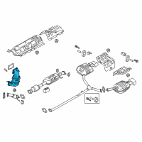 OEM 2017 Kia Optima Exhaust Manifold Catalytic Assembly Diagram - 285102G355
