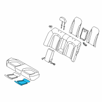 OEM 2014 Kia Optima Heater-Rear Seat Cushion Diagram - 891904UAE0