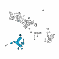 OEM 2018 Hyundai Elantra Arm Complete-Front Lower, LH Diagram - 54500-F3000