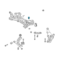 OEM 2019 Kia Forte BUSHING-CROSSMEMBER Diagram - 62485F2100