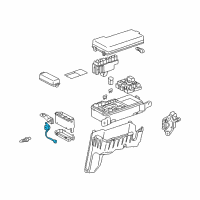 OEM 2000 Toyota Avalon Courtesy Switch Diagram - 84231-33030