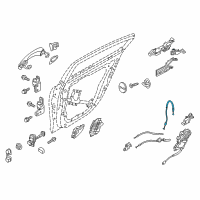 OEM 2015 Kia K900 Cable Assembly-Rear Door S/L Diagram - 814913T000