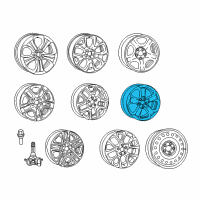 OEM 2022 Jeep Compass Aluminum Wheel Diagram - 5VC25GSAAA