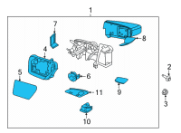 OEM 2021 Ford F-150 MIRROR ASY - REAR VIEW OUTER Diagram - ML3Z-17682-GAPTM