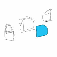 OEM Ford Weatherstrip On Body Diagram - 3C3Z-2520708-AA