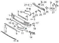 OEM 2022 Hyundai Ioniq 5 LAMP ASSY-REAR R/REFL, LH Diagram - 924A1-GI000