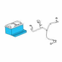 OEM 2008 Jeep Commander Support-Battery Tray Diagram - 55396408AE