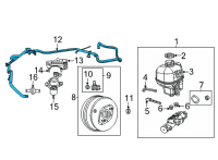 OEM 2020 Dodge Durango Hose-Brake Booster Vacuum Diagram - 4581952AC