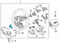 OEM Cadillac CT4 Paddle Switch Diagram - 13535953