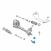 OEM 2016 Lincoln MKC Outer Tie Rod Diagram - BV6Z-3A130-F
