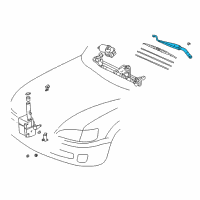 OEM 1999 Toyota Camry Wiper Arm Diagram - 85221-33130