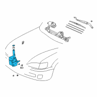 OEM 2001 Lexus ES300 Tank Assembly, Washer Diagram - 85315-33230